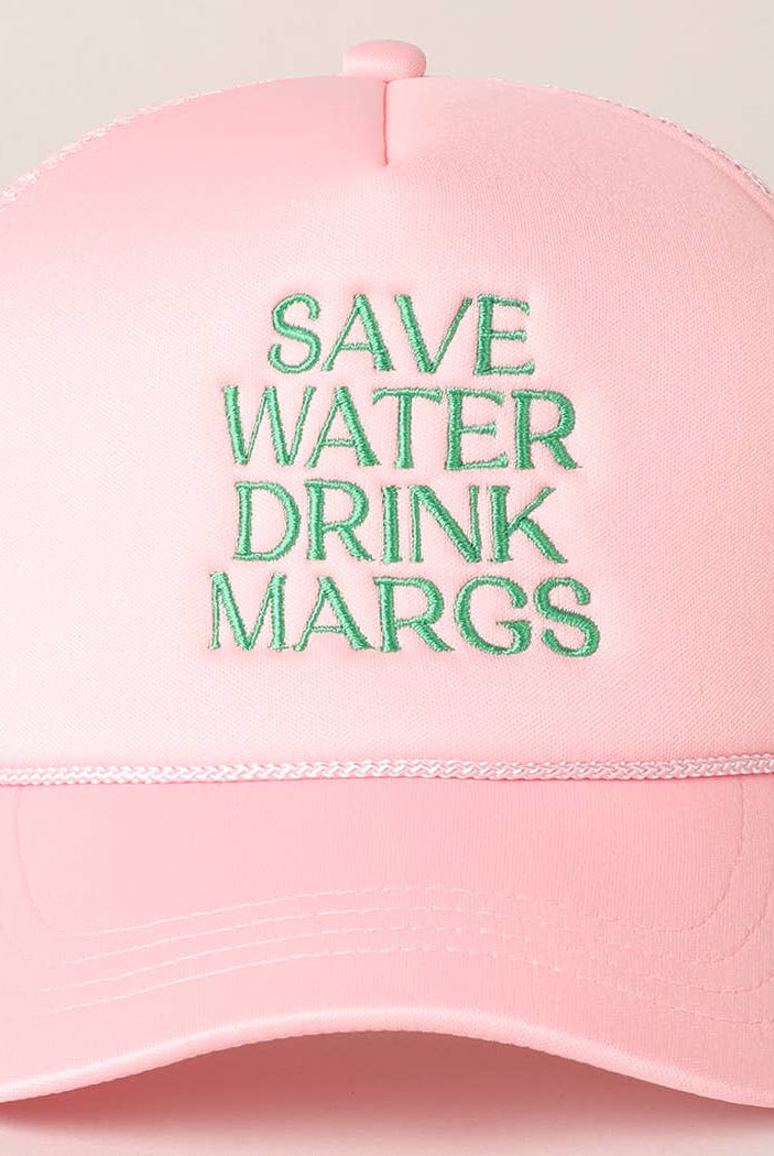 Save Water Drink Margs Trucker Cap-280 Other Accessories-Fashion City-Hello Friends Boutique-Woman's Fashion Boutique Located in Traverse City, MI