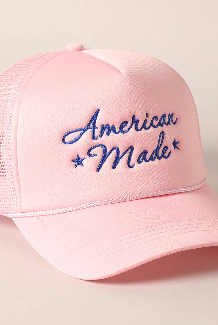 American Made Trucker Hat-280 Other Accessories-Fashion City-Hello Friends Boutique-Woman's Fashion Boutique Located in Traverse City, MI