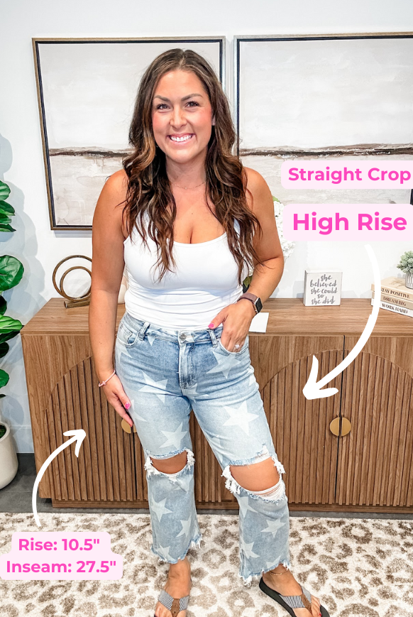 Sea To Shining High Rise Denim (0-15)-200 Denim-RISEN-Hello Friends Boutique-Woman's Fashion Boutique Located in Traverse City, MI
