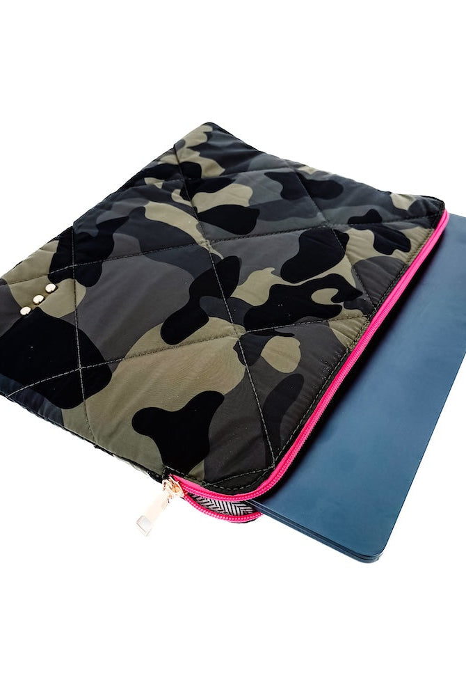 Palmer Puffer Laptop Sleeve-Bag Accessories-Pretty Simple Wholesale-Hello Friends Boutique-Woman's Fashion Boutique Located in Traverse City, MI