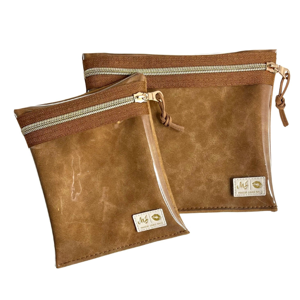 LIVE BOX- Suede Soul Amber - Large Multi Use Clear Pouch