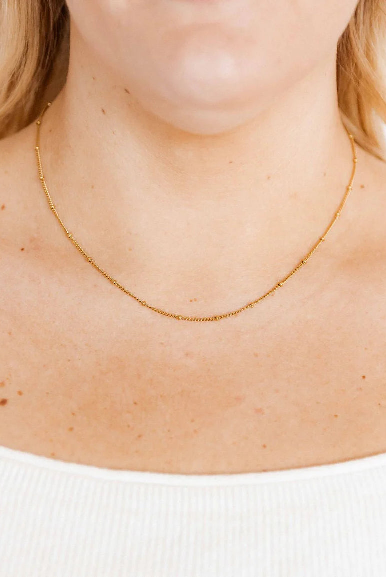 Necklace - Miles Gold-230 Jewelry-Linny Co-Hello Friends Boutique-Woman's Fashion Boutique Located in Traverse City, MI
