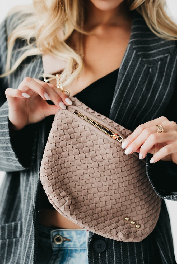 Suede Westlyn Woven Bum Bag-Bum Bag-Pretty Simple
