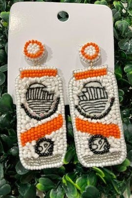 Tangerine Hard Seltzer Earrings-240 Jewelry-GOLDEN STELLA-Hello Friends Boutique-Woman's Fashion Boutique Located in Traverse City, MI