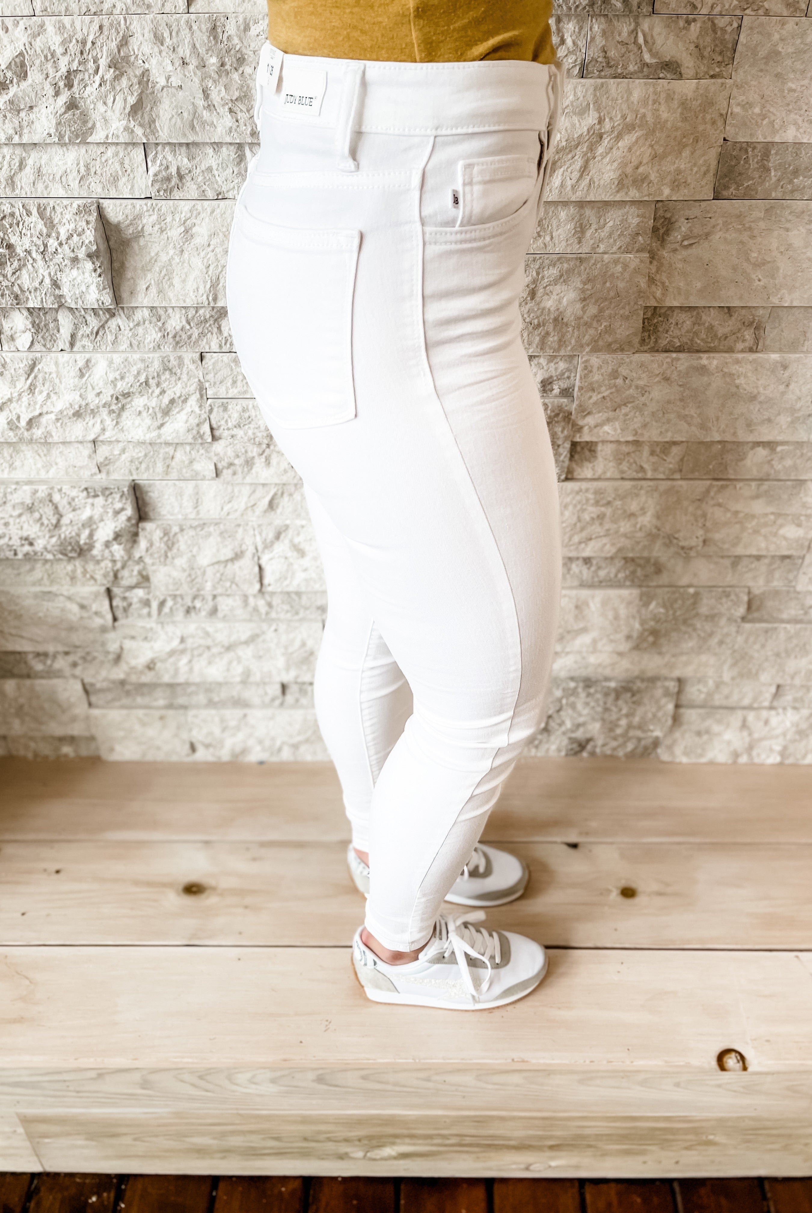 High Waist White Skinny-200 Denim-Judy Blue-Hello Friends Boutique-Woman's Fashion Boutique Located in Traverse City, MI