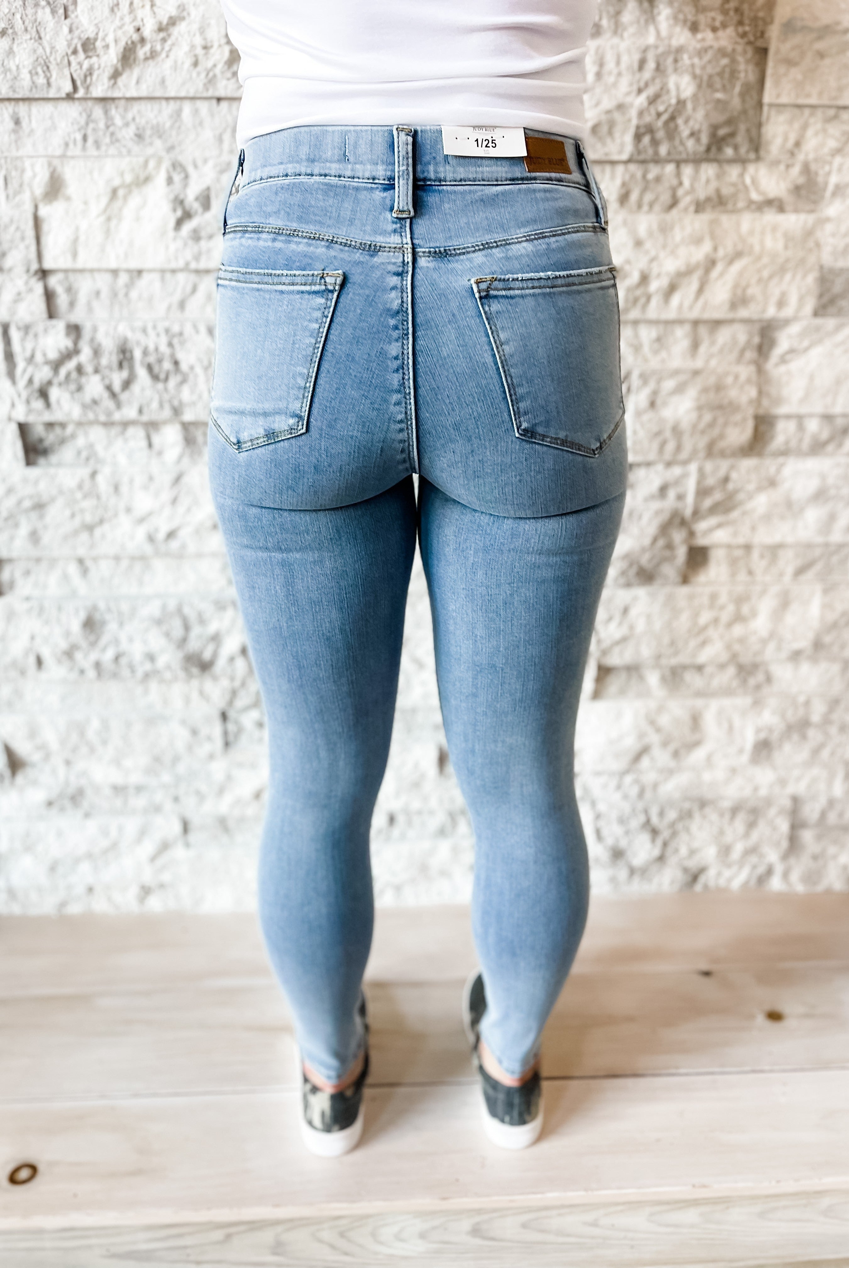 Judy Blue Mid-Rise Pull On Skinny Jeggings-200 Denim-Judy Blue-Hello Friends Boutique-Woman's Fashion Boutique Located in Traverse City, MI