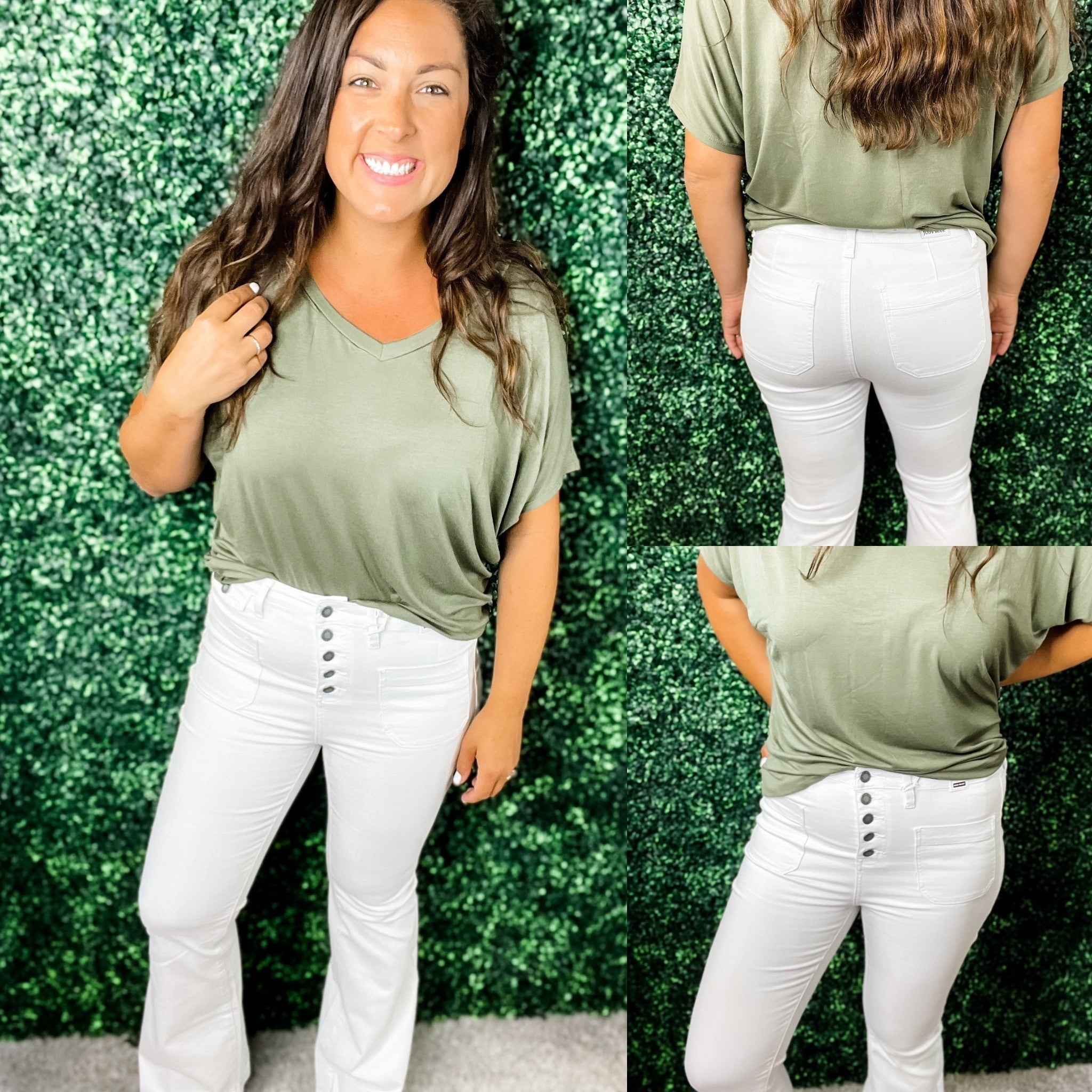 BUTTON FLY POCKET FLARE-200 Denim-Judy Blue-Hello Friends Boutique-Woman's Fashion Boutique Located in Traverse City, MI