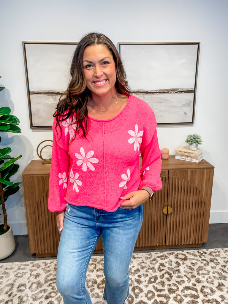 Sunny Days Top (S-L)-110 Long Sleeve-POL-Hello Friends Boutique-Woman's Fashion Boutique Located in Traverse City, MI