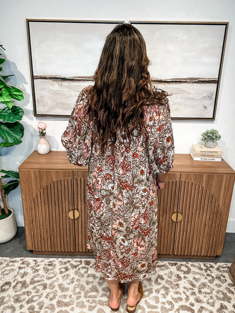 Sienna Bloom Boho Maxi Dress (S-3XL)-180 Dresses-Oddi-Hello Friends Boutique-Woman's Fashion Boutique Located in Traverse City, MI