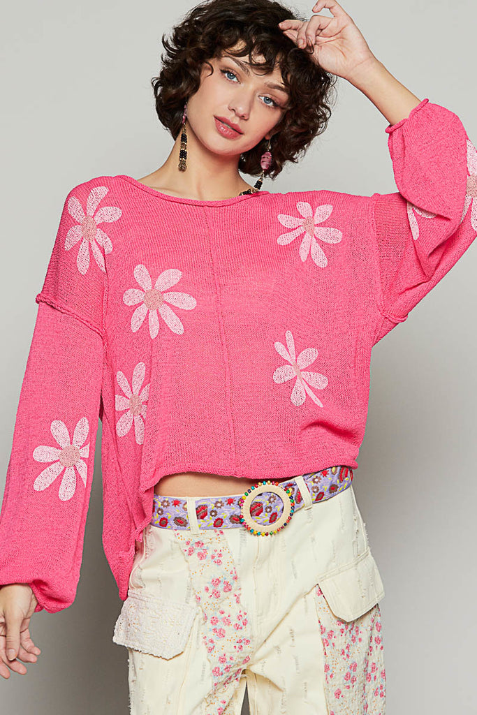 Sunny Days Top (S-L)-110 Long Sleeve-POL-Hello Friends Boutique-Woman's Fashion Boutique Located in Traverse City, MI
