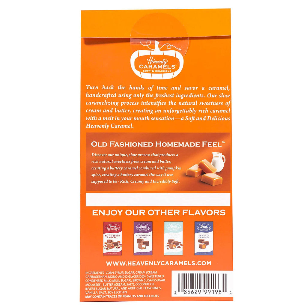 Pumpkin Spice Caramels 4oz-300 Treats/Gift-Heavenly Caramels-Hello Friends Boutique-Woman's Fashion Boutique Located in Traverse City, MI