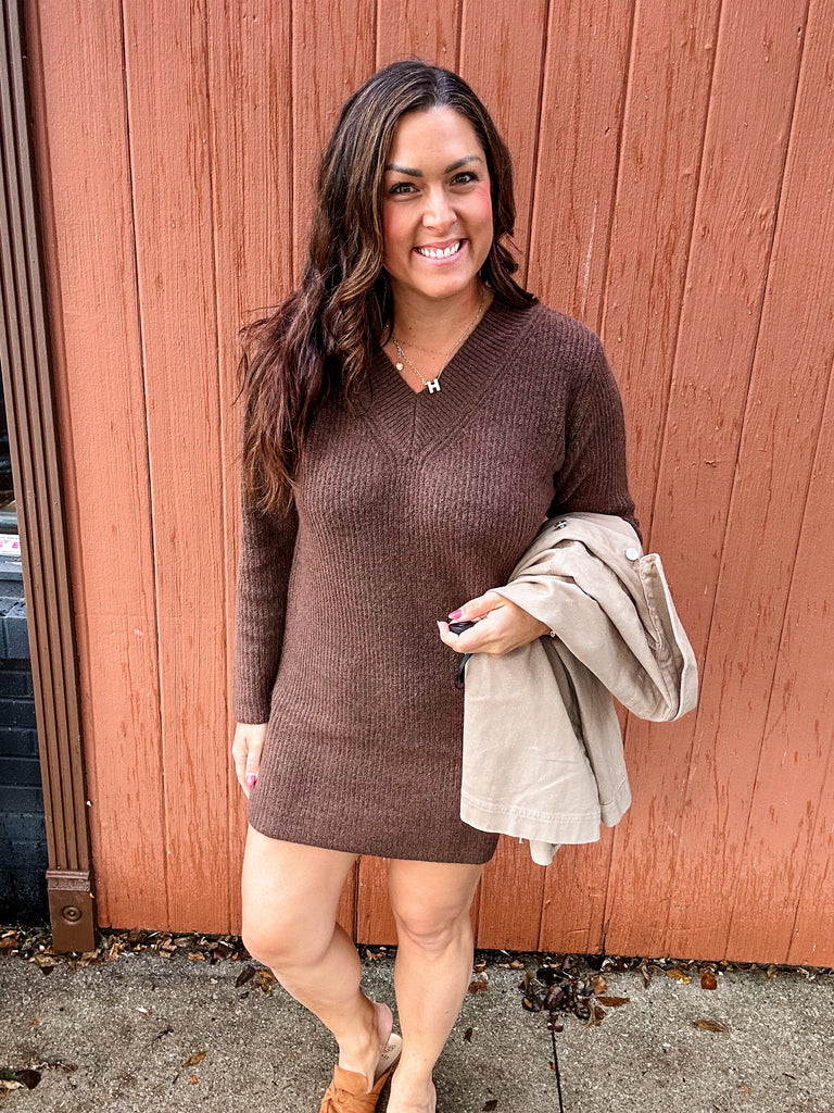 Autumn Glow Sweater Dress (S-L)-180 Dresses-Zenana-Hello Friends Boutique-Woman's Fashion Boutique Located in Traverse City, MI