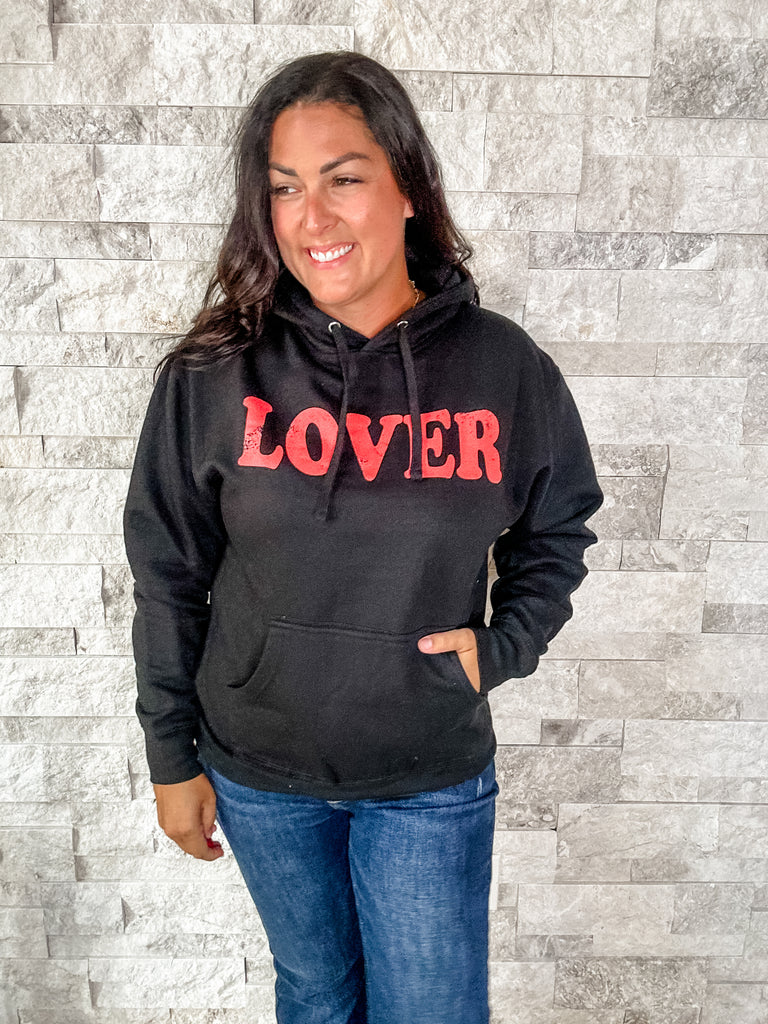 Lover Hoodie (S-3XL)-150 Sweatshirts/Hoodies-Sew In Love-Hello Friends Boutique-Woman's Fashion Boutique Located in Traverse City, MI