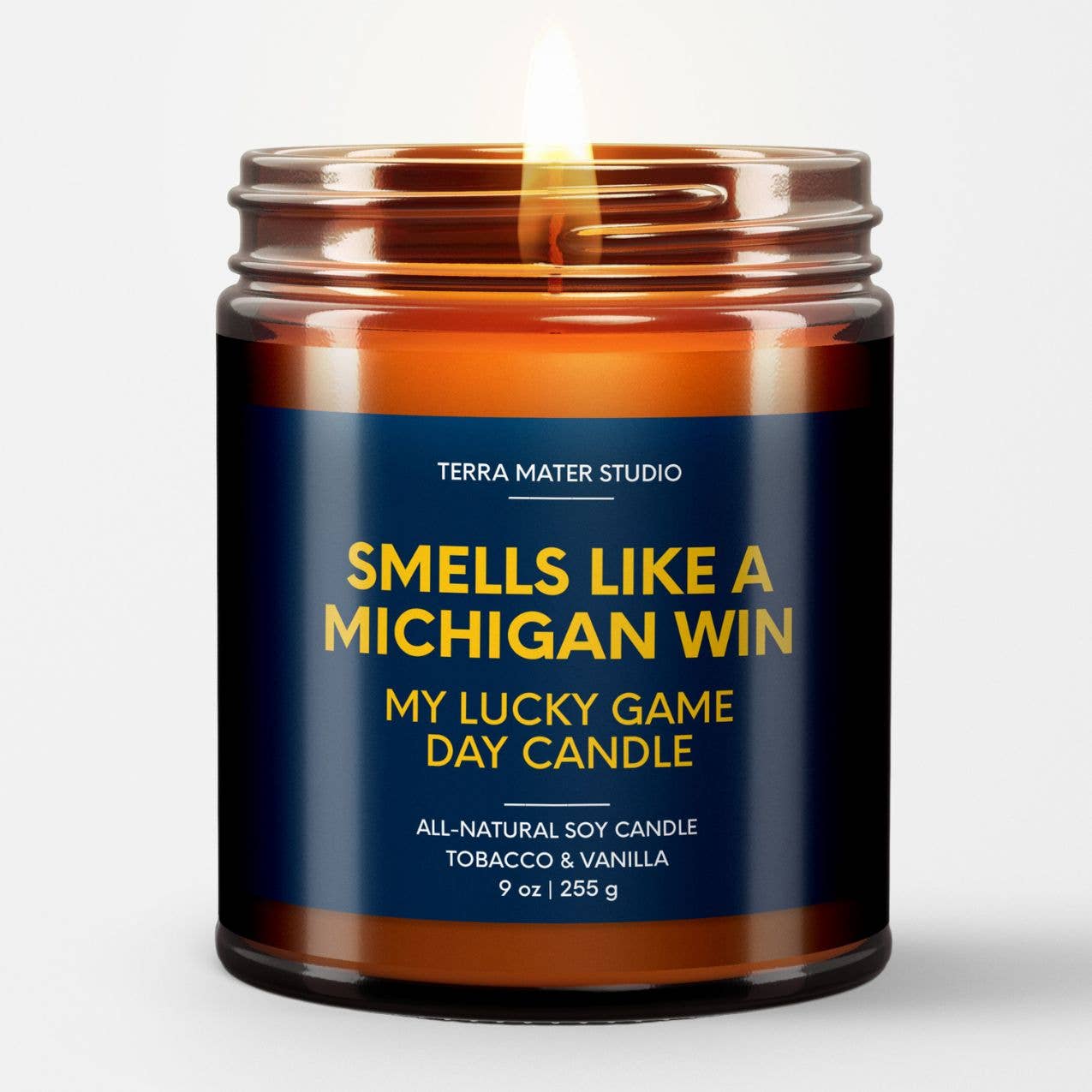 Michigan Win Game Day Candle-300 Treats/Gift-Terra Mater Studio LLC-Hello Friends Boutique-Woman's Fashion Boutique Located in Traverse City, MI