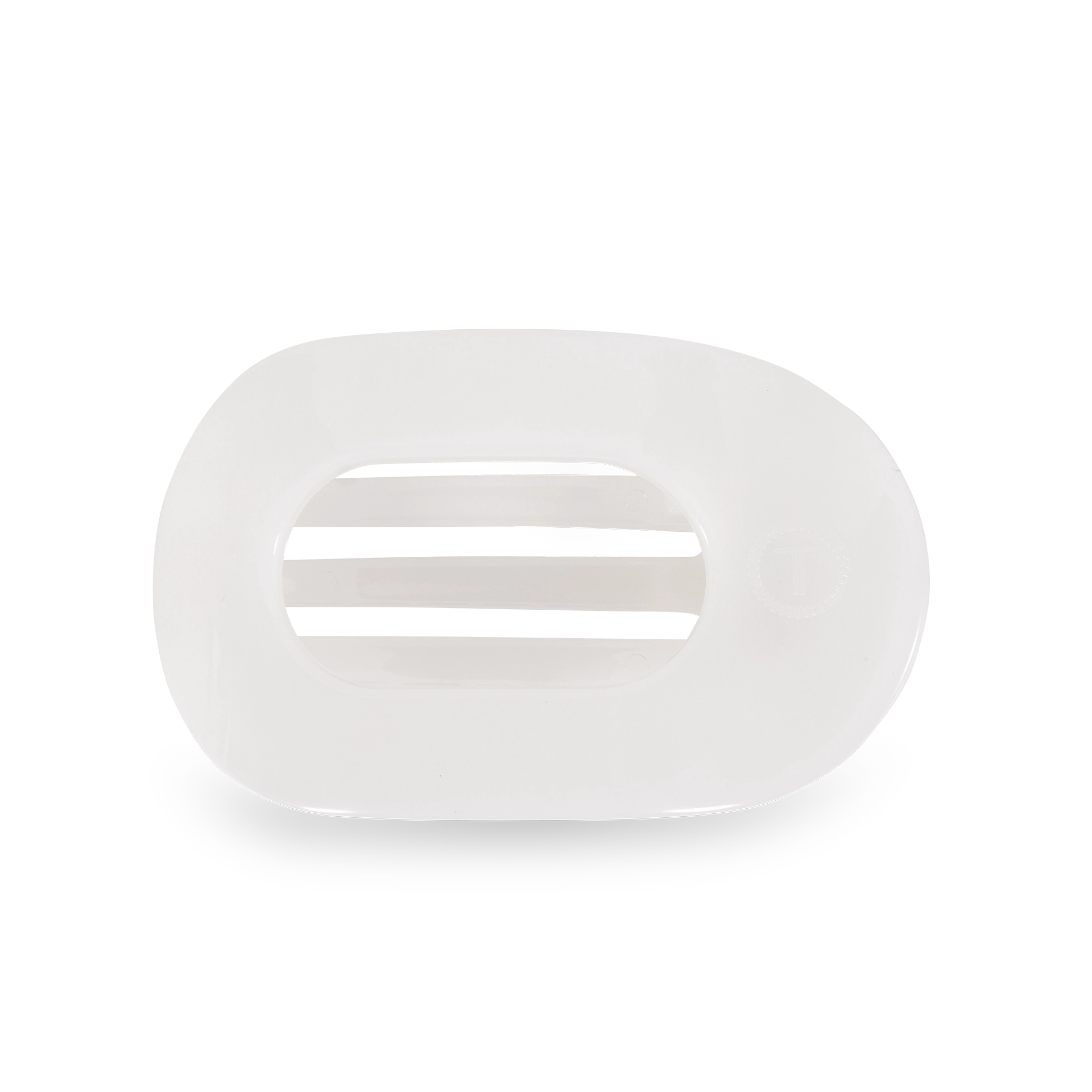 Round Flat Hair Clip | Coconut White-290 Beauty-faire - TELETIES-Hello Friends Boutique-Woman's Fashion Boutique Located in Traverse City, MI
