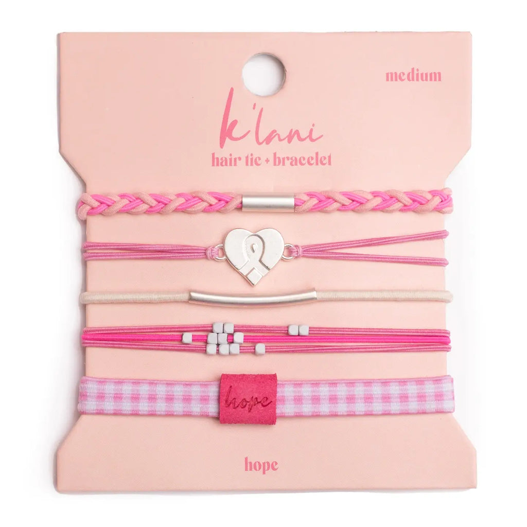 K'Lani Hair Tie Bracelets - Hope-240 Jewelry-K'Lani-Hello Friends Boutique-Woman's Fashion Boutique Located in Traverse City, MI