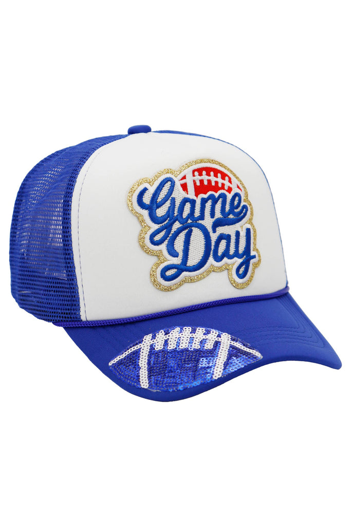 Football Gameday Trucker Hat-280 Other Accessories-Cap Zone-Hello Friends Boutique-Woman's Fashion Boutique Located in Traverse City, MI