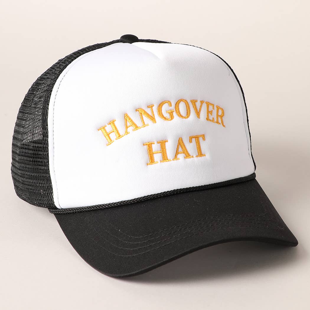 Hangover Hat Trucker Cap-280 Other Accessories-Fashion City-Hello Friends Boutique-Woman's Fashion Boutique Located in Traverse City, MI