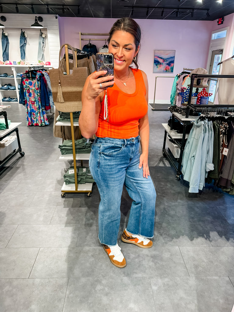 On The Bright Side High Rise Wide Leg Denim (24-32)-200 Denim-Mica Denim-Hello Friends Boutique-Woman's Fashion Boutique Located in Traverse City, MI