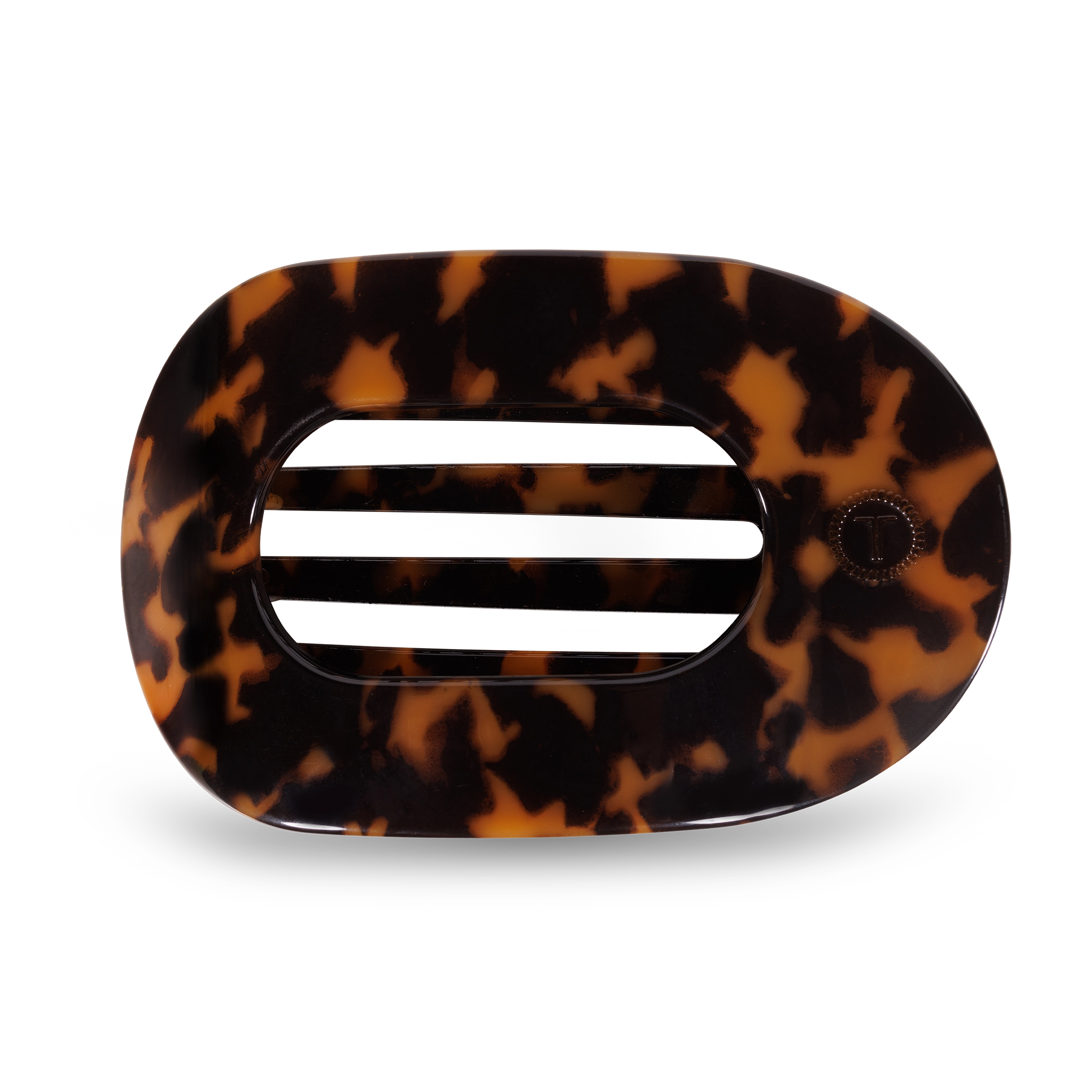 Round Flat Hair Clip | Tortoise-290 Beauty-faire - TELETIES-Hello Friends Boutique-Woman's Fashion Boutique Located in Traverse City, MI