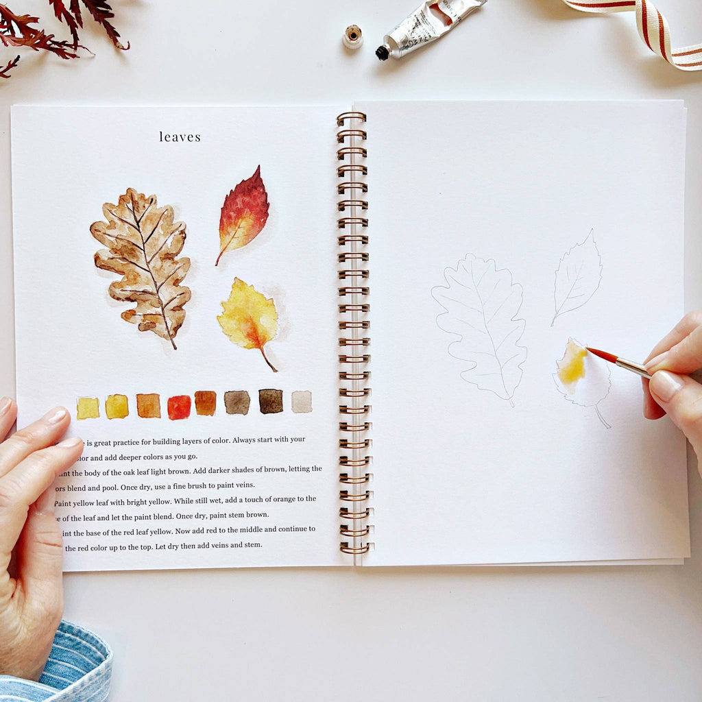 Autumn Bliss Watercolor Workbook-300 Treats/Gift-emily lex studio-Hello Friends Boutique-Woman's Fashion Boutique Located in Traverse City, MI