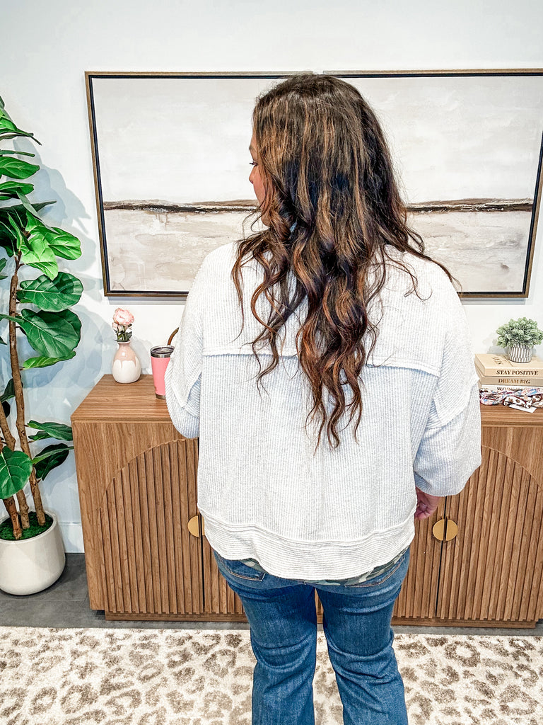 Weekend Warm-Up Jacket (S-XL)-170 Jackets-White Birch-Hello Friends Boutique-Woman's Fashion Boutique Located in Traverse City, MI