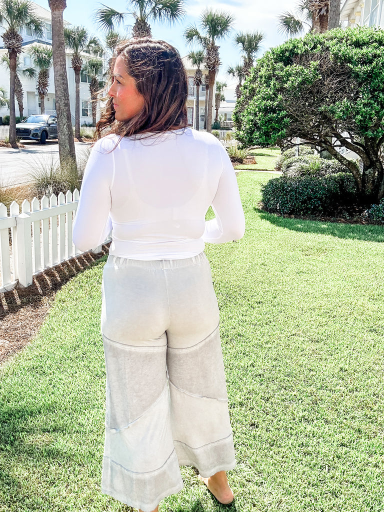My Fave Dove Pant (S-L)-230 Other Bottoms-POL-Hello Friends Boutique-Woman's Fashion Boutique Located in Traverse City, MI