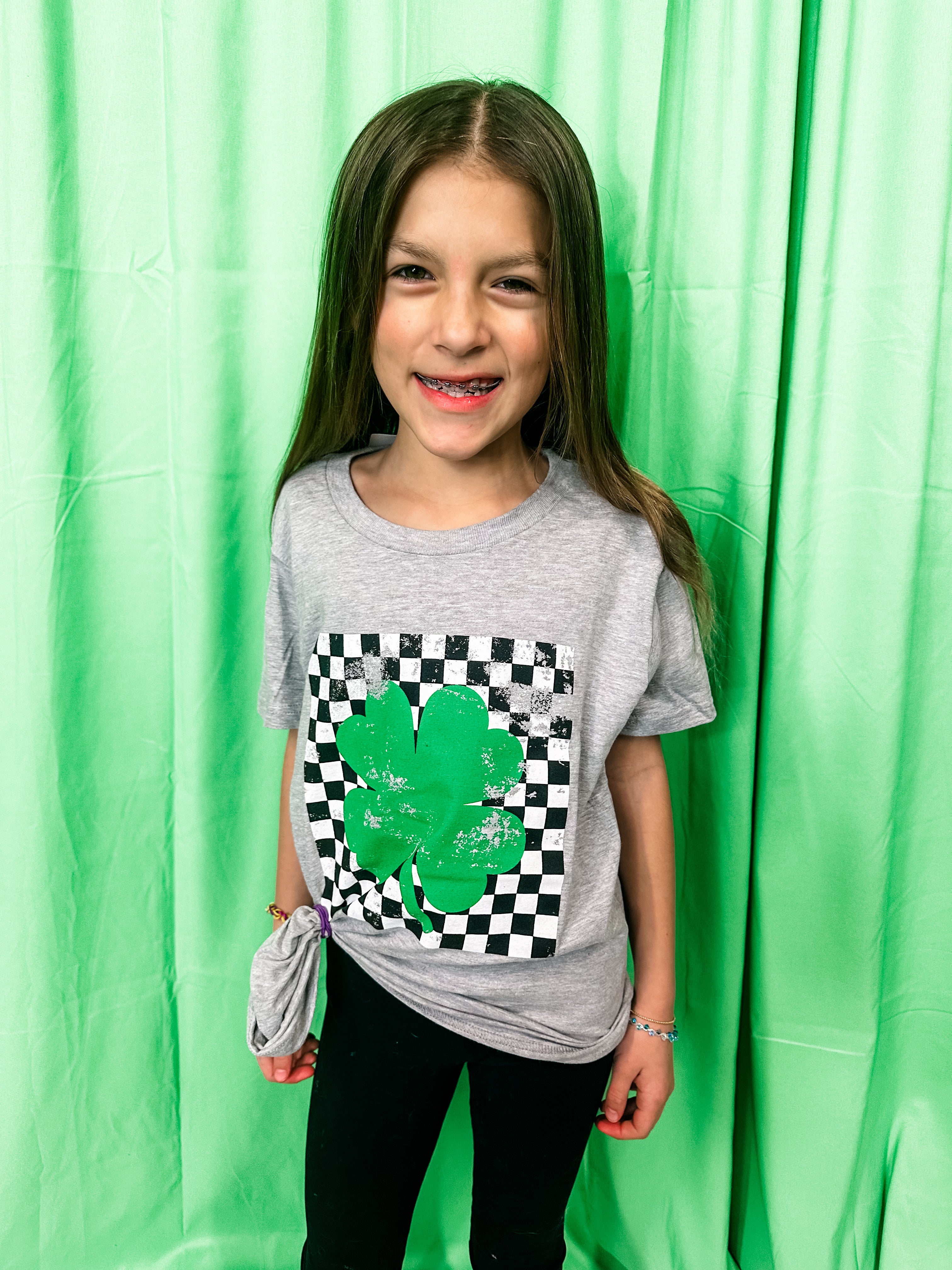 Lucky Me Matching Kid Tee (XS-XL)-130 Graphic Tees-CHLOE VS TANK-Hello Friends Boutique-Woman's Fashion Boutique Located in Traverse City, MI