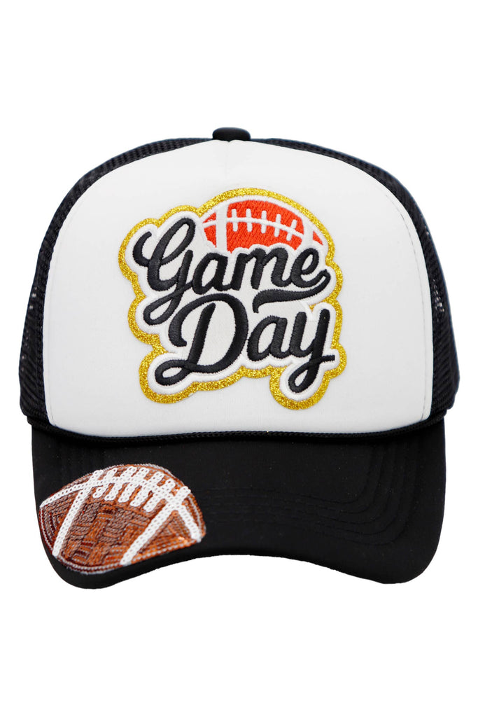 Football Gameday Trucker Hat-280 Other Accessories-Cap Zone-Hello Friends Boutique-Woman's Fashion Boutique Located in Traverse City, MI