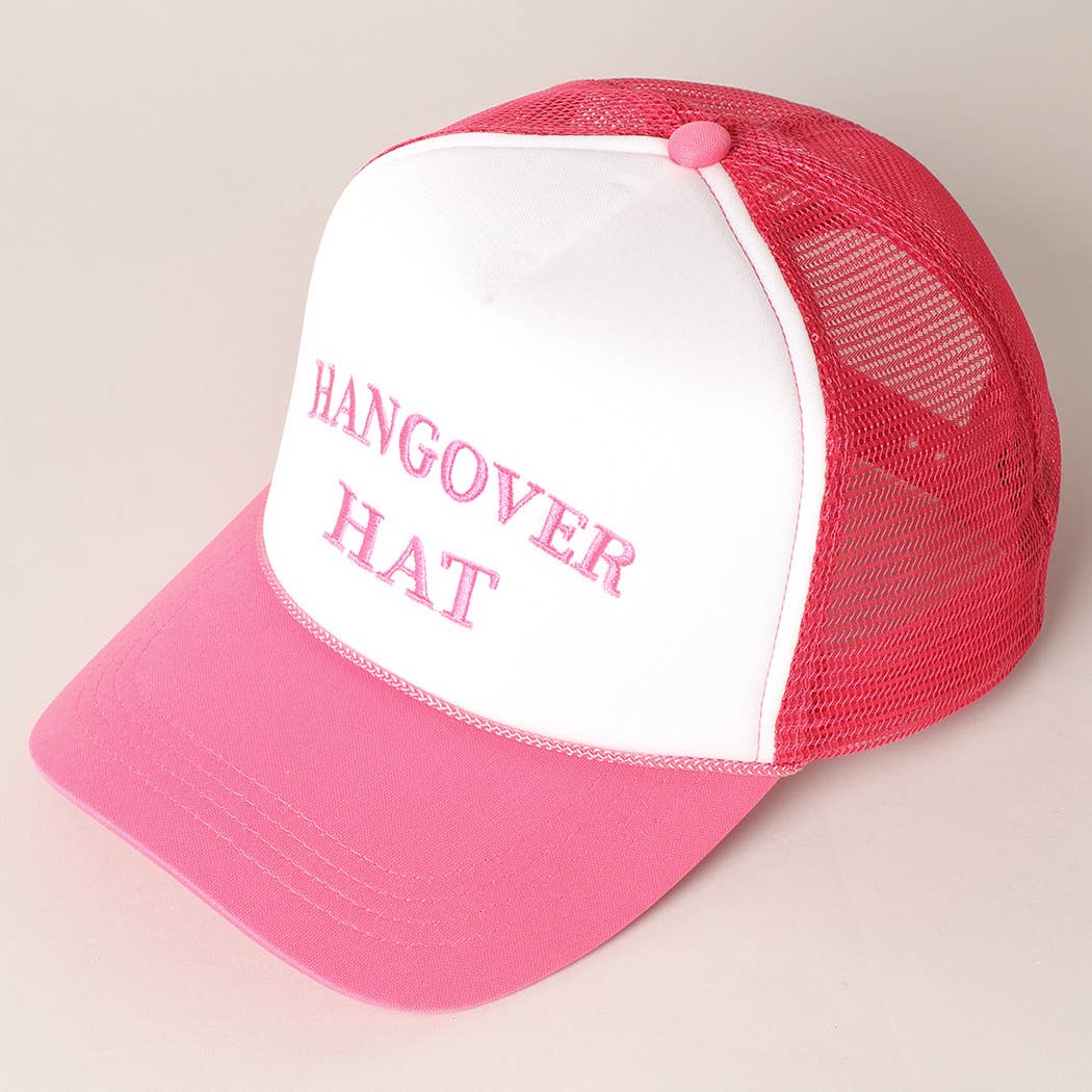 Hangover Hat Trucker Cap-280 Other Accessories-Fashion City-Hello Friends Boutique-Woman's Fashion Boutique Located in Traverse City, MI