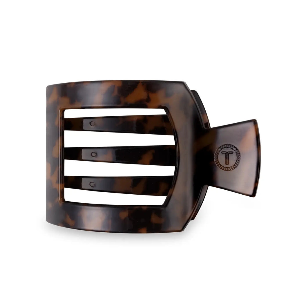 Square Flat Hair Clip | Tortoise-290 Beauty-faire - TELETIES-Hello Friends Boutique-Woman's Fashion Boutique Located in Traverse City, MI