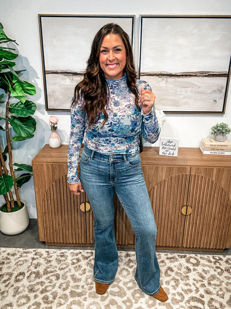 Golden Hour Flare Jeans (0-24W)-200 Denim-Judy Blue-Hello Friends Boutique-Woman's Fashion Boutique Located in Traverse City, MI