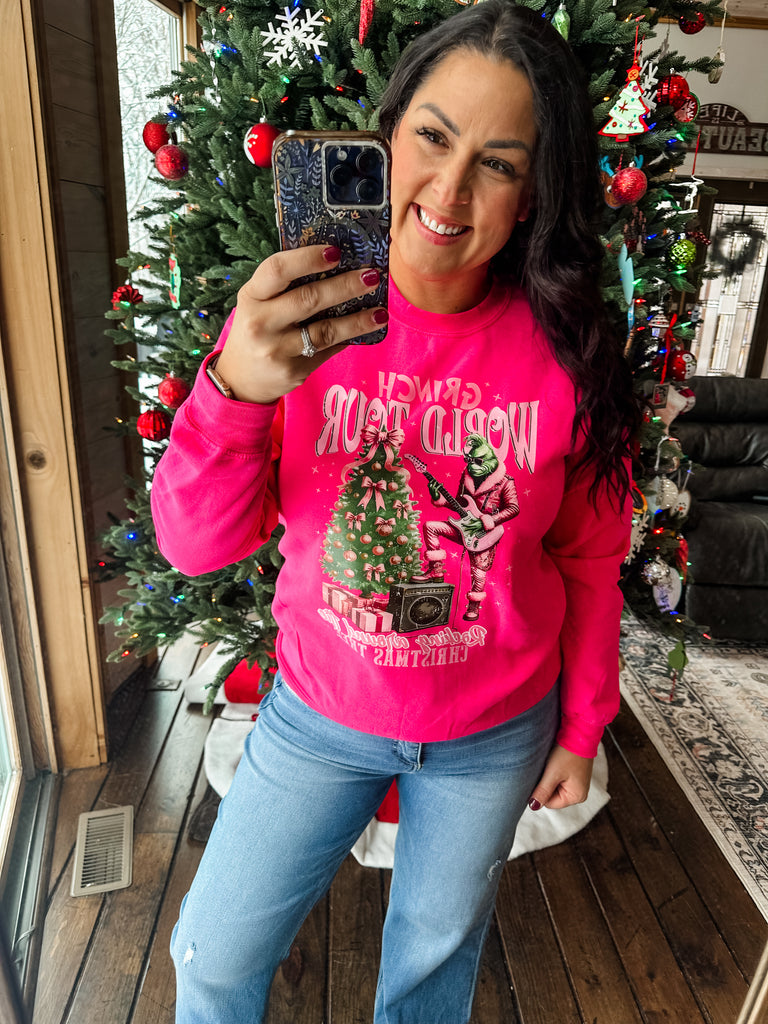 Grinch World Tour Sweatshirt (S-3XL)-500 History-Vivid Tee Company-Hello Friends Boutique-Woman's Fashion Boutique Located in Traverse City, MI