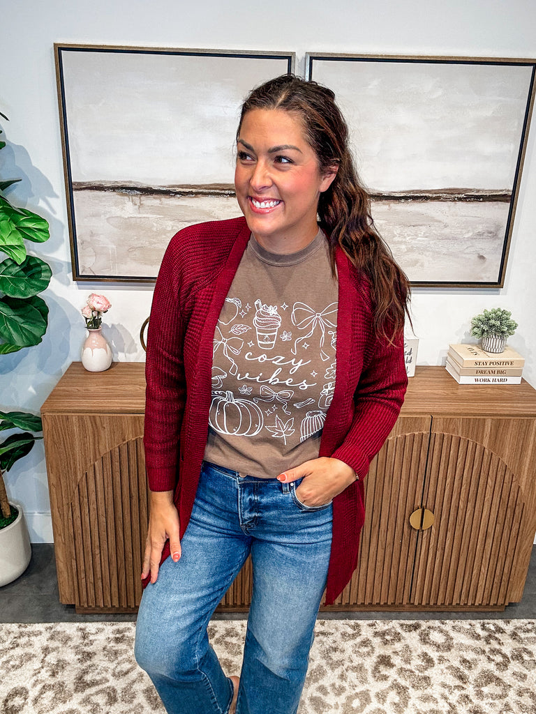 Crisp Morning Vibes Tee (S-3XL)-130 Graphic Tees-CHLOE VS TANK-Hello Friends Boutique-Woman's Fashion Boutique Located in Traverse City, MI