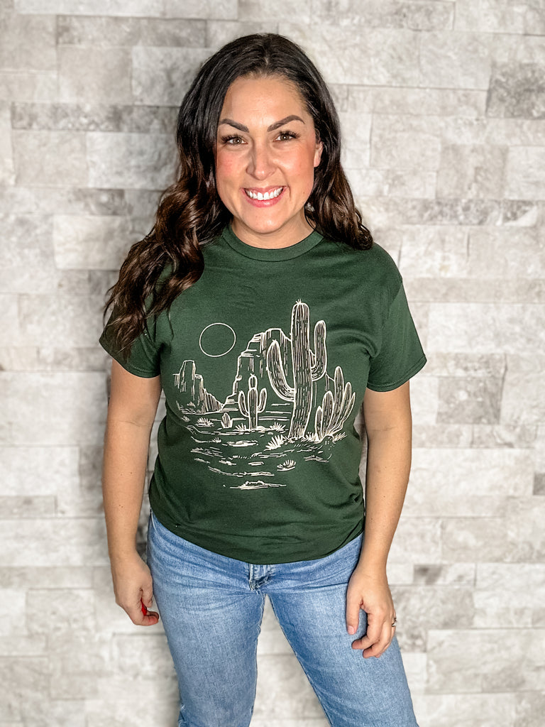 Desert Forest Tee (S-3XL)-130 Graphic Tees-Imperial Apparel-Hello Friends Boutique-Woman's Fashion Boutique Located in Traverse City, MI