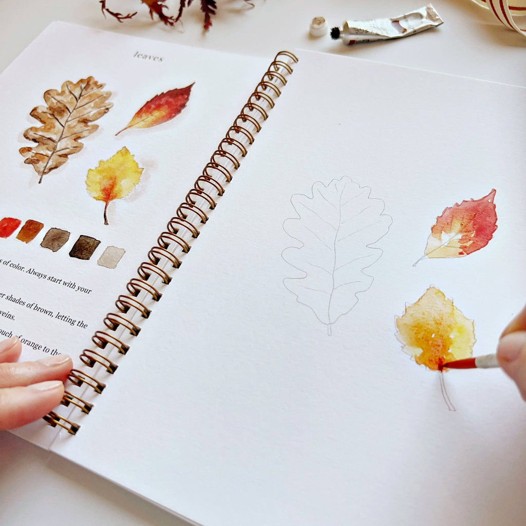 Autumn Bliss Watercolor Workbook-300 Treats/Gift-emily lex studio-Hello Friends Boutique-Woman's Fashion Boutique Located in Traverse City, MI