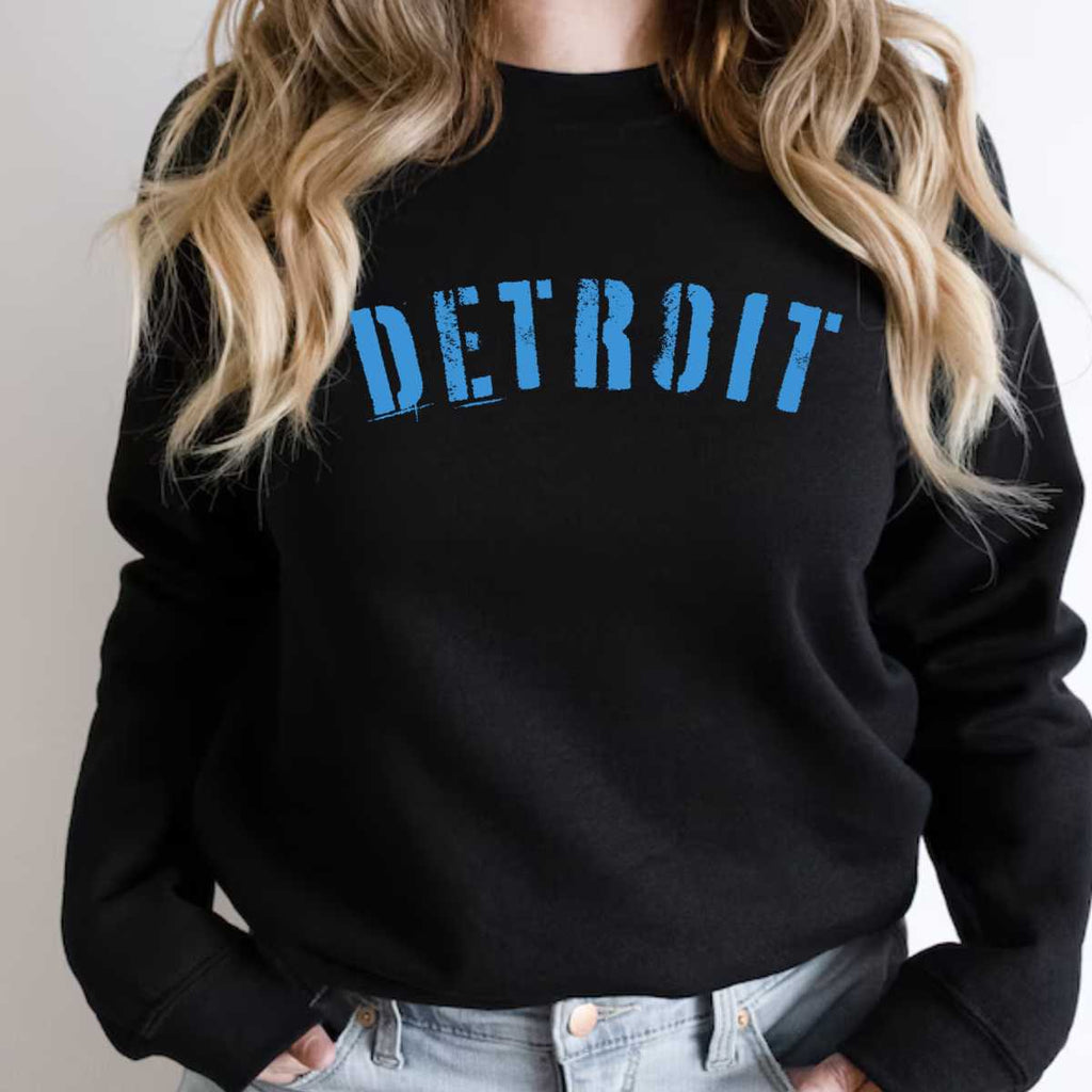 Detroit 313 Grit Graphic Sweatshirt-Clothing-SunFrog Solutions-Hello Friends Boutique-Woman's Fashion Boutique Located in Traverse City, MI