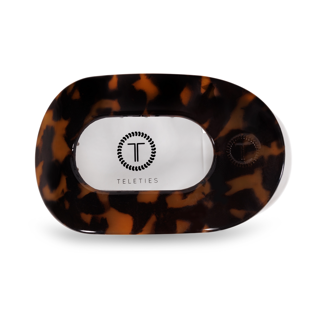 Round Flat Hair Clip | Tortoise-290 Beauty-faire - TELETIES-Hello Friends Boutique-Woman's Fashion Boutique Located in Traverse City, MI