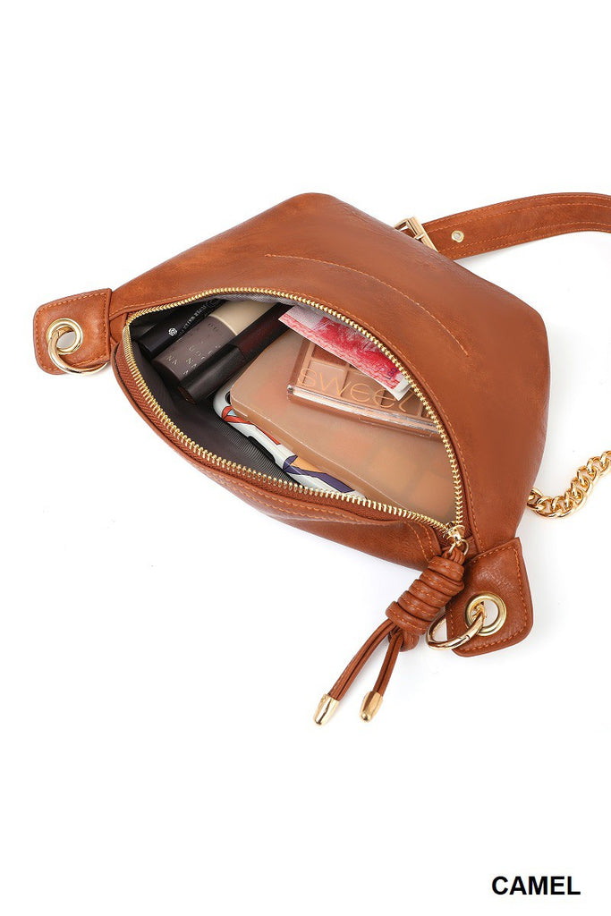 Vegan Leather Sling Belt Bag-260 Bags-Zenana-Hello Friends Boutique-Woman's Fashion Boutique Located in Traverse City, MI