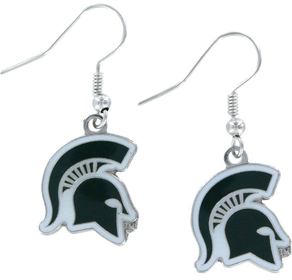 NCAA Michigan State Spartans Earrings-240 Jewelry-Aminco USA-Hello Friends Boutique-Woman's Fashion Boutique Located in Traverse City, MI