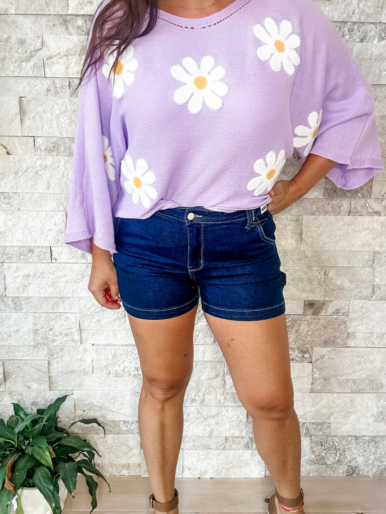 Our Last Night JB Mid Rise Shorts (S-3XL)-220 Shorts/Skirts/Skorts-Judy Blue-Hello Friends Boutique-Woman's Fashion Boutique Located in Traverse City, MI