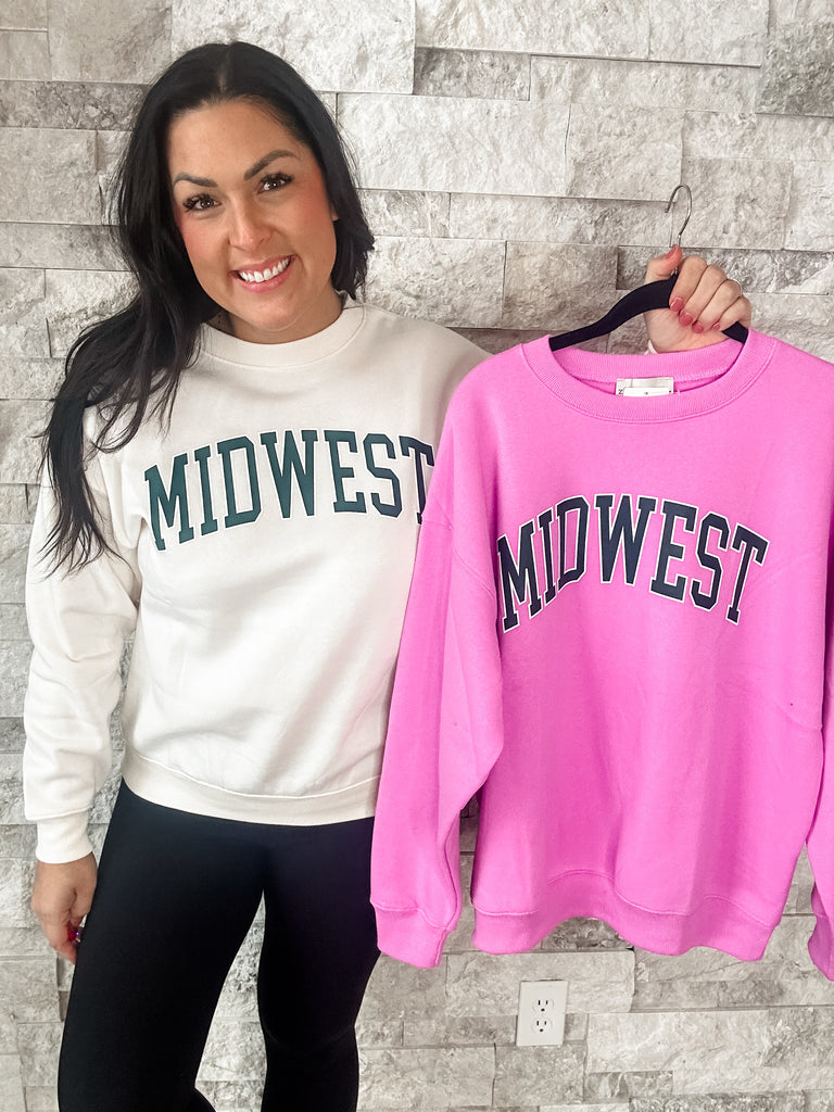 Midwest Graphic Sweatshirt (S-L)-140 Sweaters-Zenana-Hello Friends Boutique-Woman's Fashion Boutique Located in Traverse City, MI