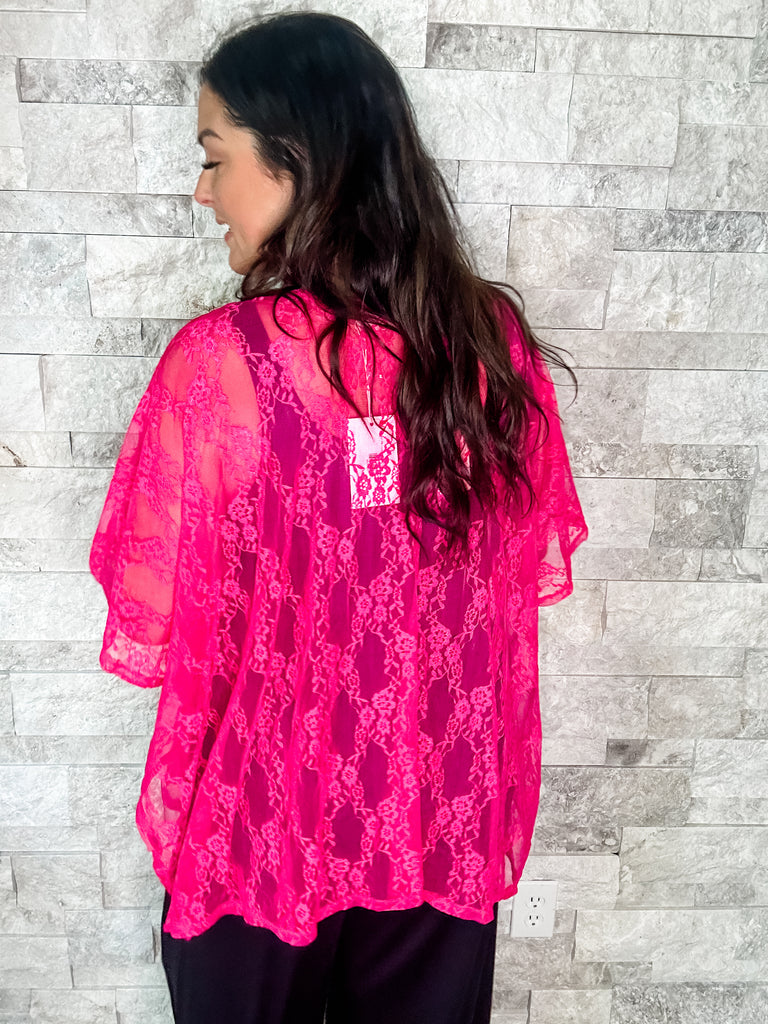 Let Me Love You Cardigan in Fuchsia (S-3XL)-160 Cardigans/Kimonos-Andree By Unit-Hello Friends Boutique-Woman's Fashion Boutique Located in Traverse City, MI