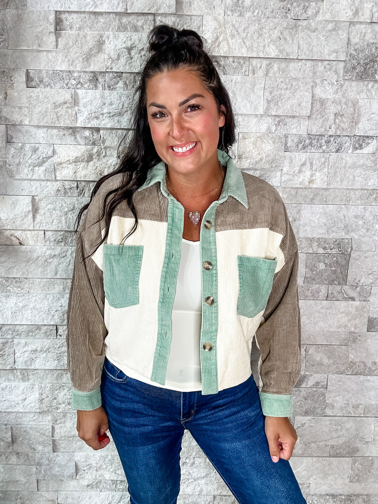 Be Original Jacket in Sage (S-XL)-170 Jackets-Bibi-Hello Friends Boutique-Woman's Fashion Boutique Located in Traverse City, MI