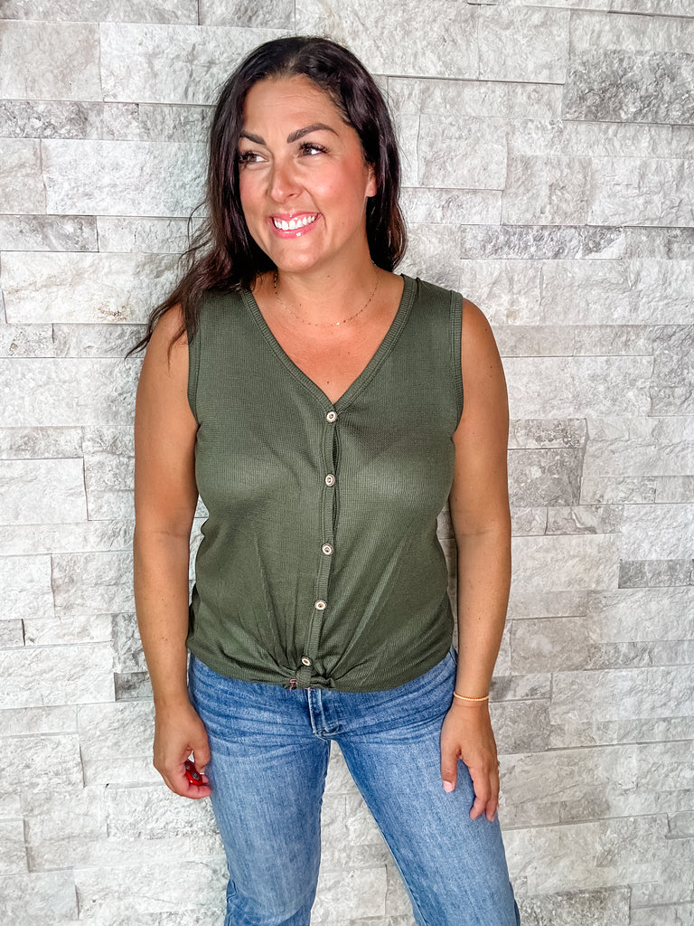 Happy To Be Here Top (S-L)-120 Sleeveless-7th Ray-Hello Friends Boutique-Woman's Fashion Boutique Located in Traverse City, MI