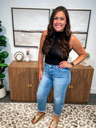 Easy To Miss High Rise Denim in Medium Wash (3-15)-200 Denim-RISEN-Hello Friends Boutique-Woman's Fashion Boutique Located in Traverse City, MI