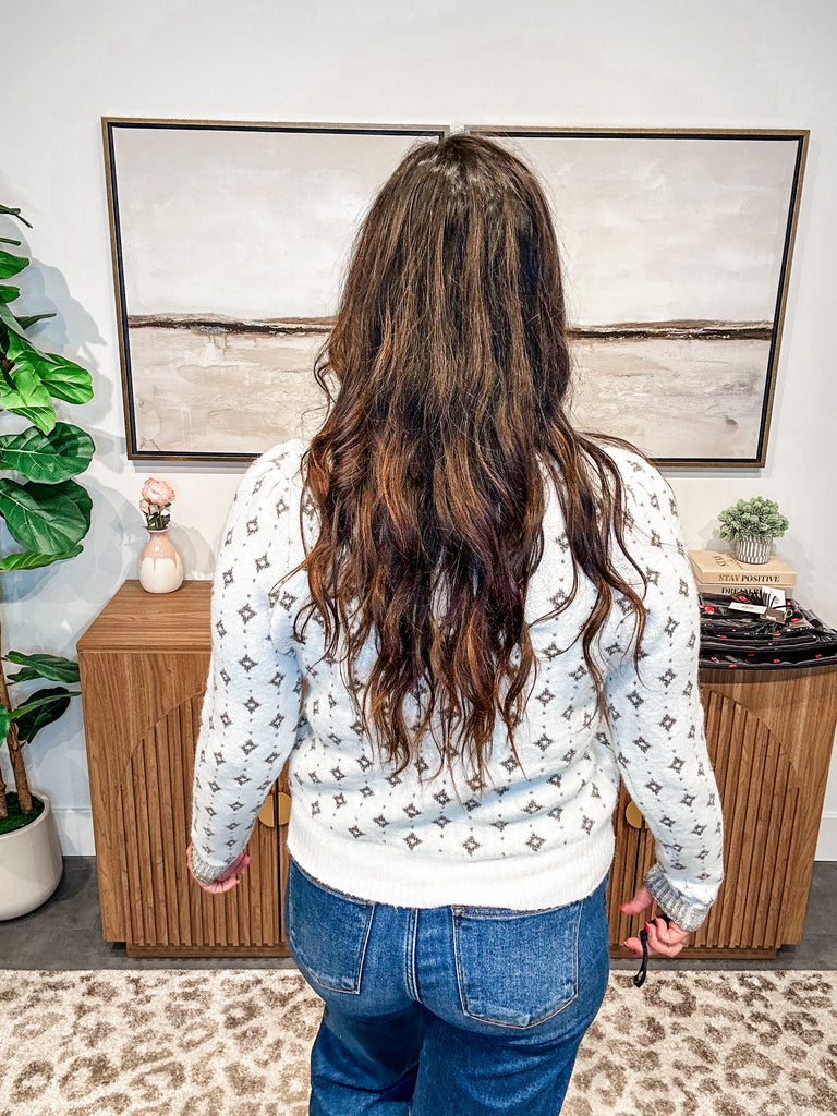 Starlit Stroll Lurex Button Cardigan (S-XL)-160 Cardigans/Kimonos-Staccato-Hello Friends Boutique-Woman's Fashion Boutique Located in Traverse City, MI