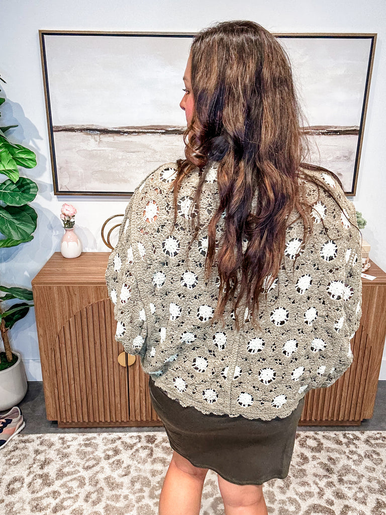 Bloom Haven Chenille Cardigan (OS)-160 Cardigans/Kimonos-POL-Hello Friends Boutique-Woman's Fashion Boutique Located in Traverse City, MI