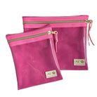 LIVE BOX- Suede Soul Candy - Large Multi Use Clear Pouch