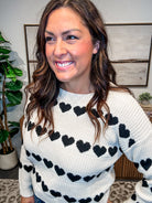 Love Line Sweater (S/M-2X/3X)-140 Sweaters-COZY CO-Hello Friends Boutique-Woman's Fashion Boutique Located in Traverse City, MI